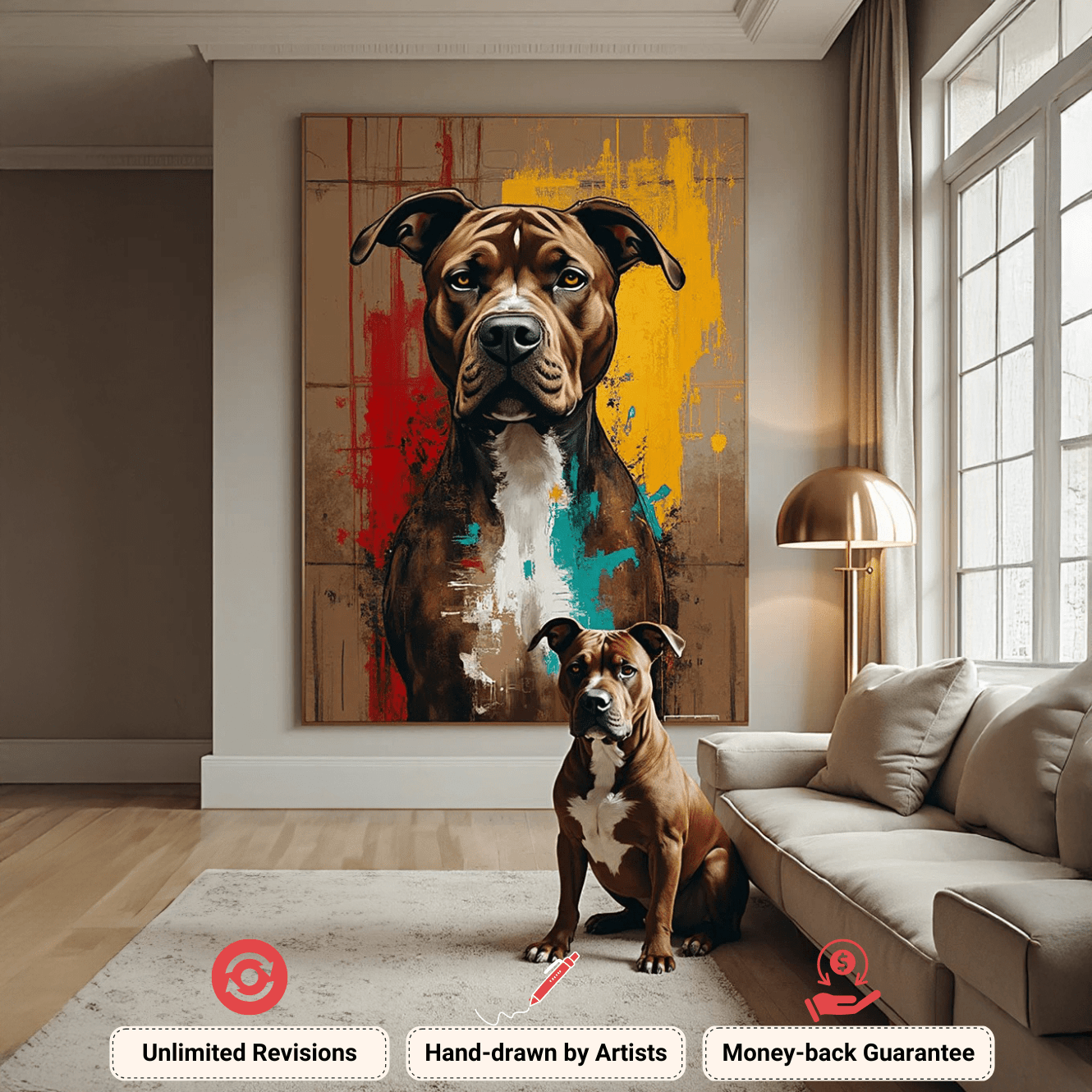 Custom Pet Portrait - Abstract Style Bondel Co. 